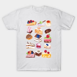 tasty cakes watercolor T-Shirt